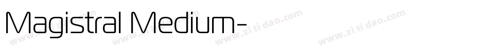 Magistral Medium字体转换